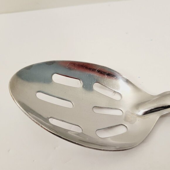 American Steel Craft Stainless Steel Slotted Cooking Serving Spoon Japan 13" - Picture 4 of 6